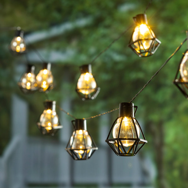 17 Stories Outdoor 10 Bulb 161'' Battery Powered Novelty String Light